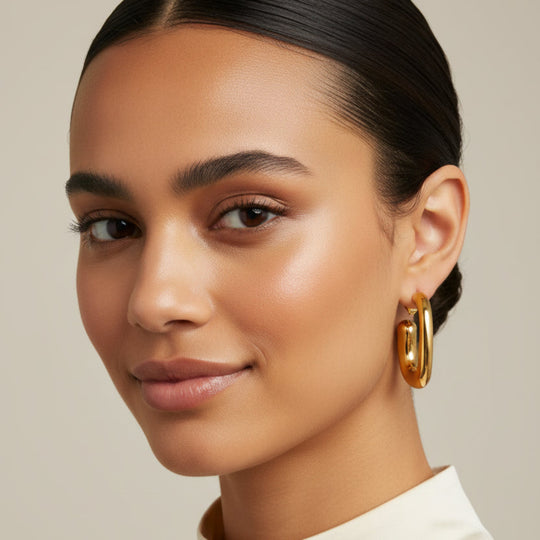 Gold Hoop Love