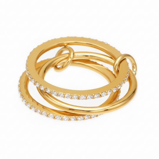 Three-part rings